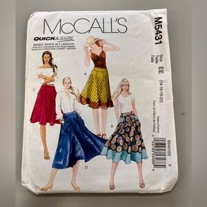 Women's plus sized sewing pattern